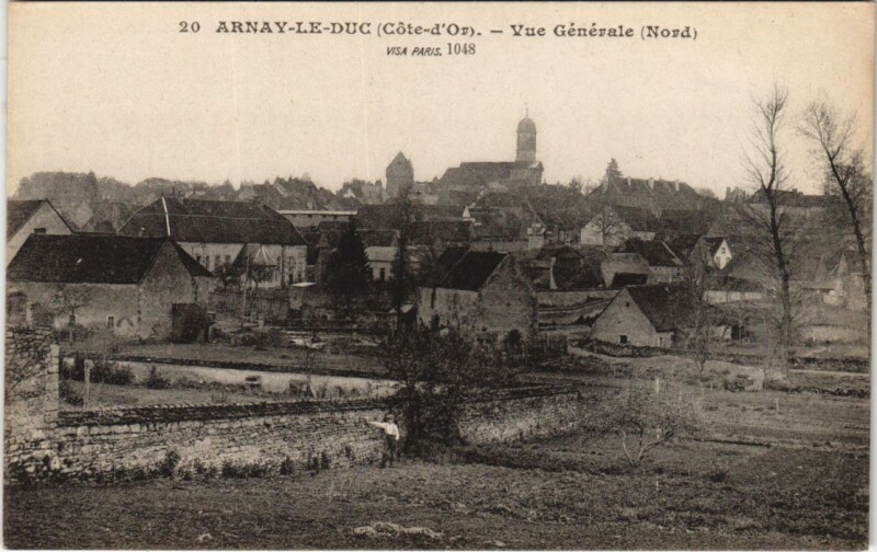 Carte postale ancienne Arnay-le-Duc - Vue Generale à Arnay-le-Duc