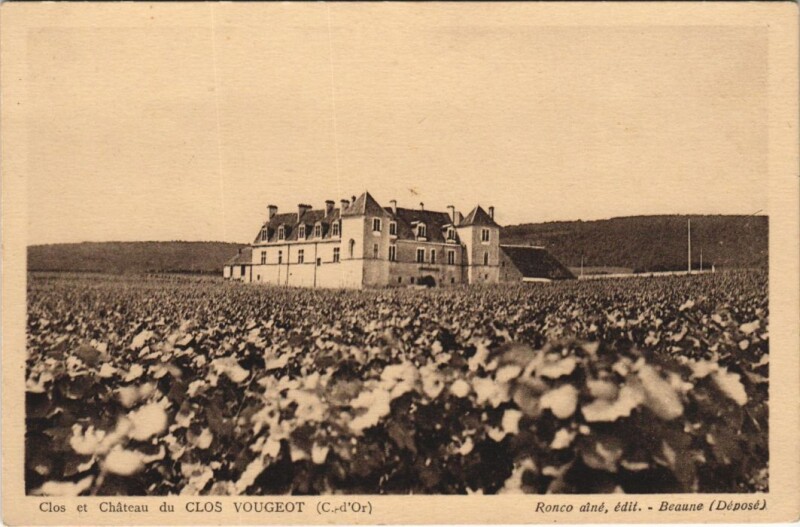 Carte postale ancienne Clos et Chateau du Clos Vougeot à Vougeot