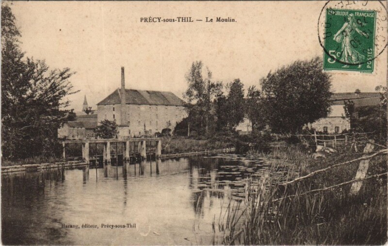 Carte postale ancienne Precy-sous-Thil - Le Moulin à Précy-sous-Thil