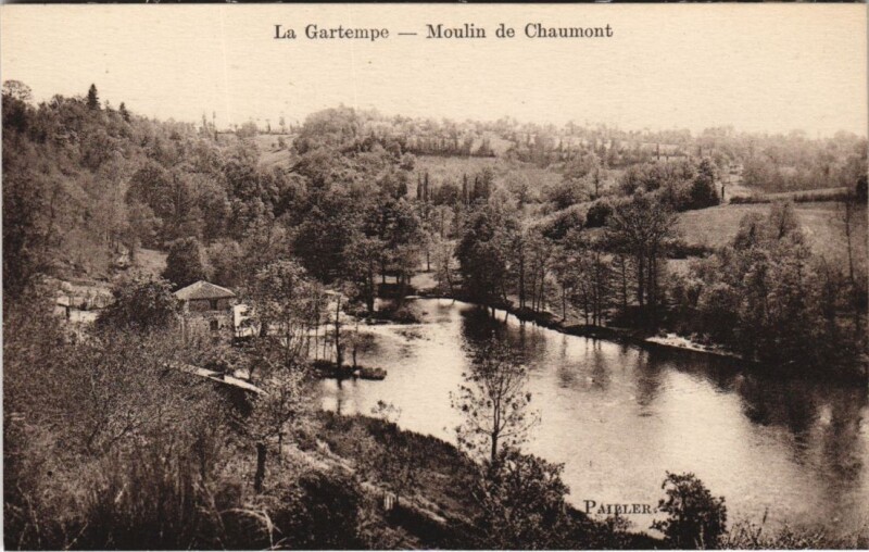 Carte postale ancienne La Gartempe - Moulin de Chaumont à Gartempe