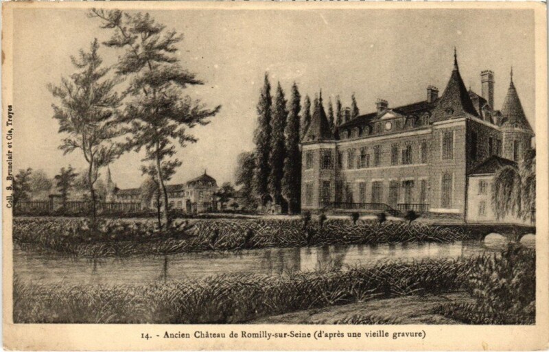 Carte postale ancienne Romilly-sur-Seine - Ancien Chateau à Romilly-sur-Seine