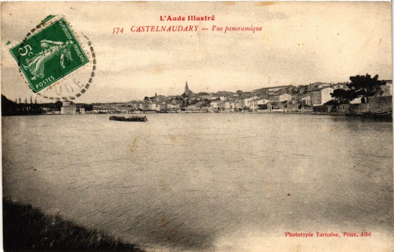 Carte postale ancienne Castelnaudary Vue Panoramique France à Castelnaudary