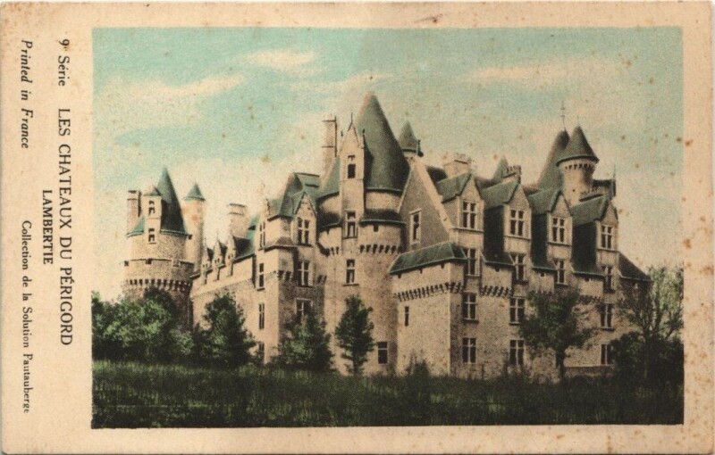 Carte postale ancienne Les Chateaux du Perigord Lamberte