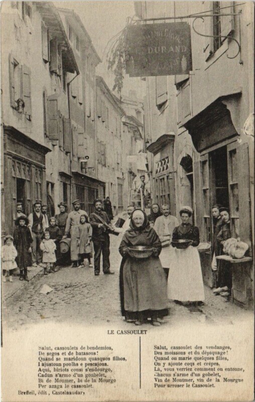 Carte postale ancienne Le Cassoulet