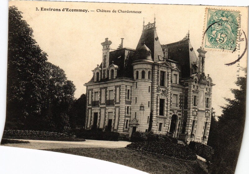 Carte postale ancienne Environs d'Ecommoy - Chateau de Chardonneux