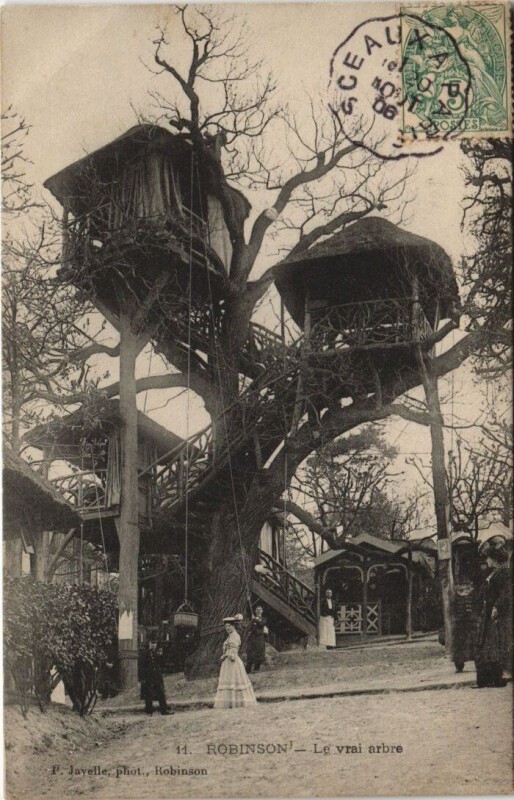 Carte postale ancienne Robinson - Le Vrai Arbre