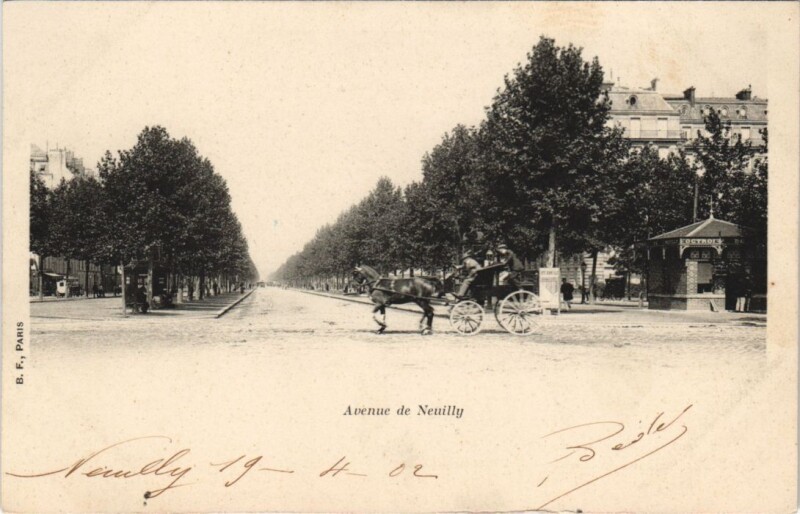 Carte postale ancienne Neuilly - Avenue de Neuilly