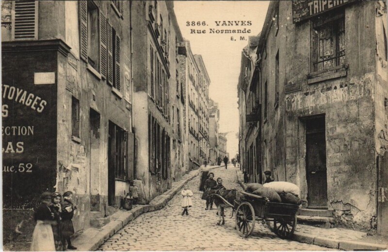 Carte postale ancienne Vanves - Rue Normande à Vanves