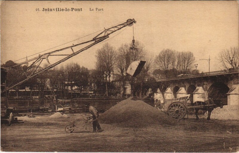 Carte postale ancienne Joinville-le-Pont - Le Port à Joinville-le-Pont