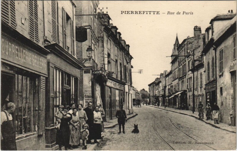 Carte postale ancienne Pierrefitte - Rue de Paris