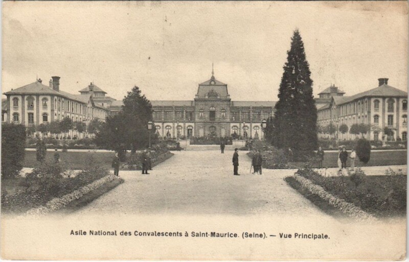 Carte postale ancienne Saint-Maurice - Asile National des Convalescents à Saint-Maurice
