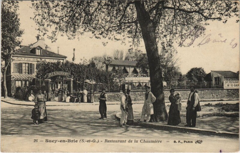 Carte postale ancienne Sucy-en-Brie - Restaurant de la Chaumiére à Sucy-en-Brie