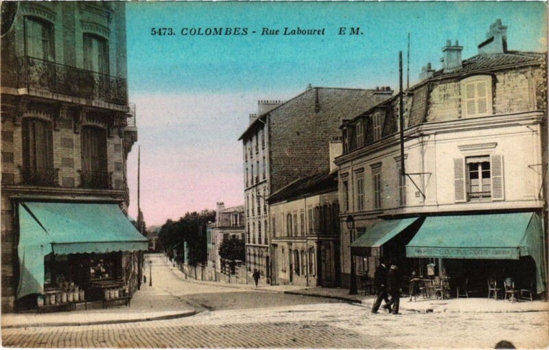 Carte postale ancienne Colombes - Rue Labouret à Colombes