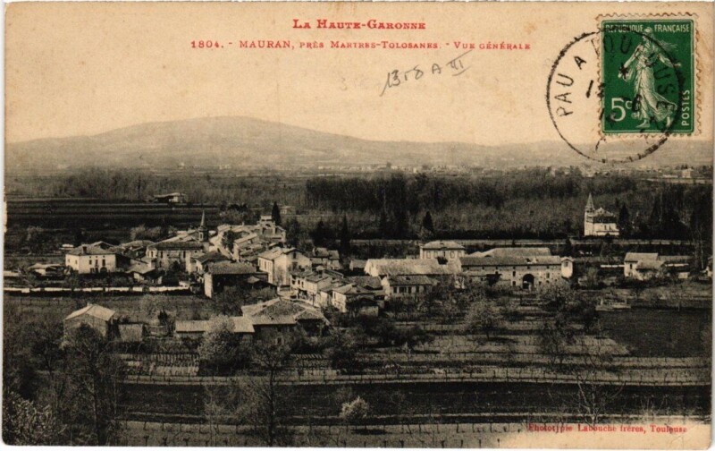 Carte postale ancienne Mauran Vue Générale à Mauran