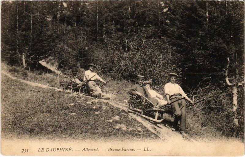Carte postale ancienne Allevard - Brame-Farine à Allevard