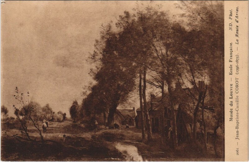 Carte postale ancienne Musée du Louvre-Ecole Francaise