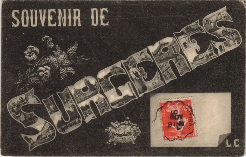 Carte postale ancienne Souvenir de Surgeres