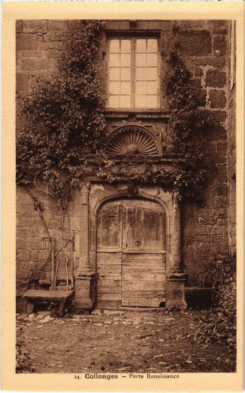 Carte postale ancienne Collonges - Porte Renaissance