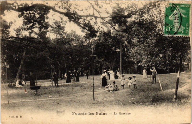 Carte postale ancienne Fouras - les - Bains - La Garenne à Fouras
