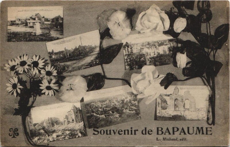 Carte postale ancienne Souvenir de Bapaume à Bapaume