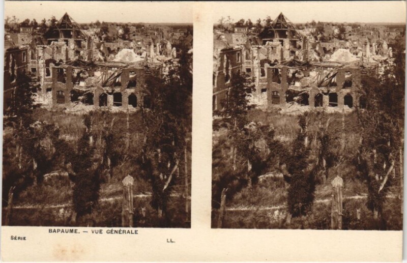 Carte postale ancienne Bapaume-Vue Générale à Bapaume