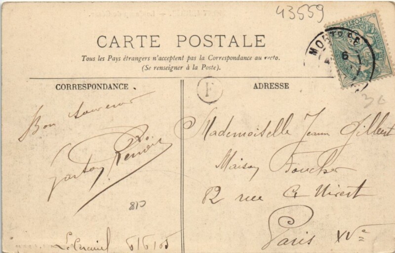 Carte postale ancienne Montmerrei-Le Champ de César à Montmerrei