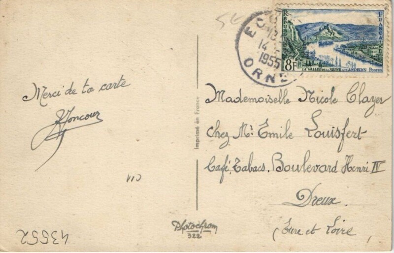 Carte postale ancienne Souvenirs de Montgaroult