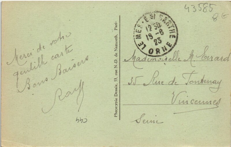 Carte postale ancienne Le Mesle-sur-Sarthe-Le Moulin