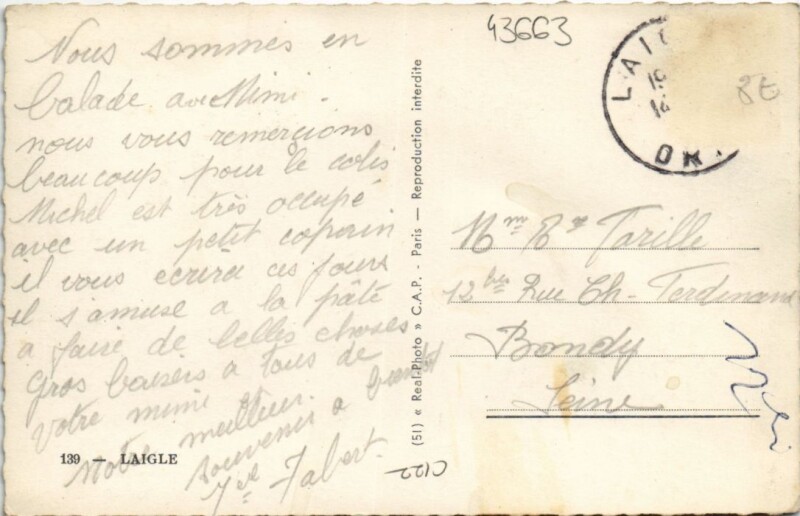 Carte postale ancienne Souvenir de Laigle