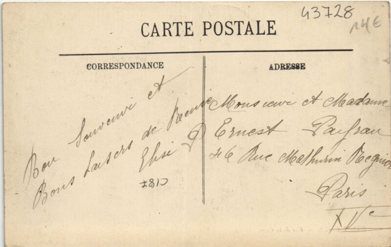 Carte postale ancienne Laigle-Rue de la Gare