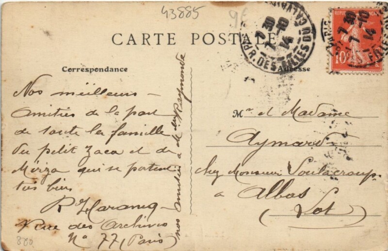Carte postale ancienne Lens-La Gare