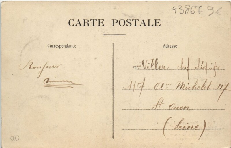 Carte postale ancienne Au pays noir-Le Forage á la main Lens