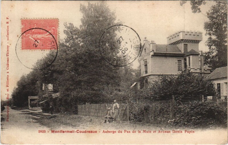 Carte postale ancienne Montfermeil-Coudreaux - Auberge du Pas de la Mule à Montfermeil