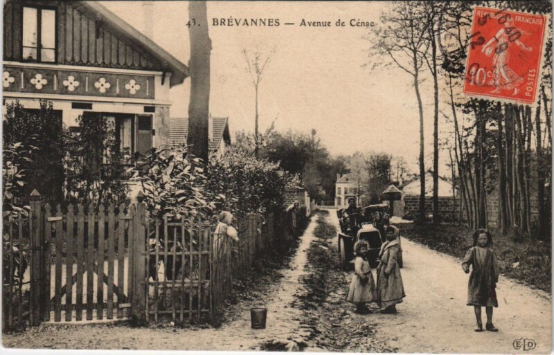 Carte postale ancienne Brevannes - Avenue de Cénac