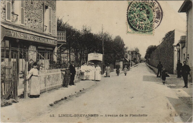 Carte postale ancienne Limeil-Brevannes - Avenue de la Planchette à Limeil-Brévannes