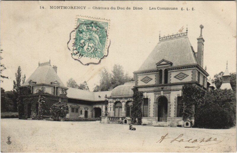 Carte postale ancienne Montmorency - Chateau du Duc de Dino à Montmorency