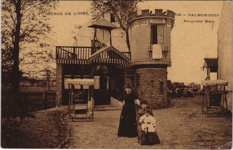 Carte postale ancienne Valmondois - Propriété Méry à Valmondois