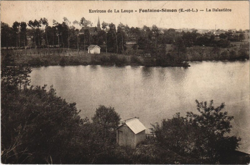 Carte postale ancienne Environs de la Loupe - Fontaine - Simon - La Balastiere à Fontaine-Simon