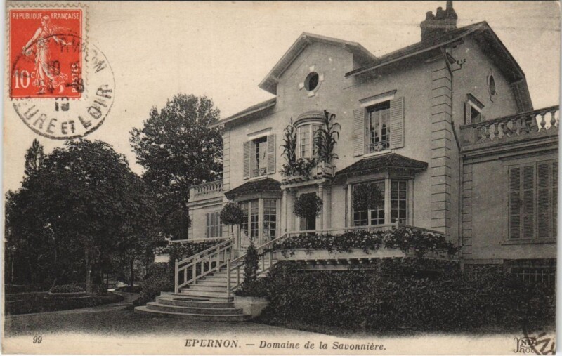 Carte postale ancienne Epernon - Domaine de la Savonniere à Épernon