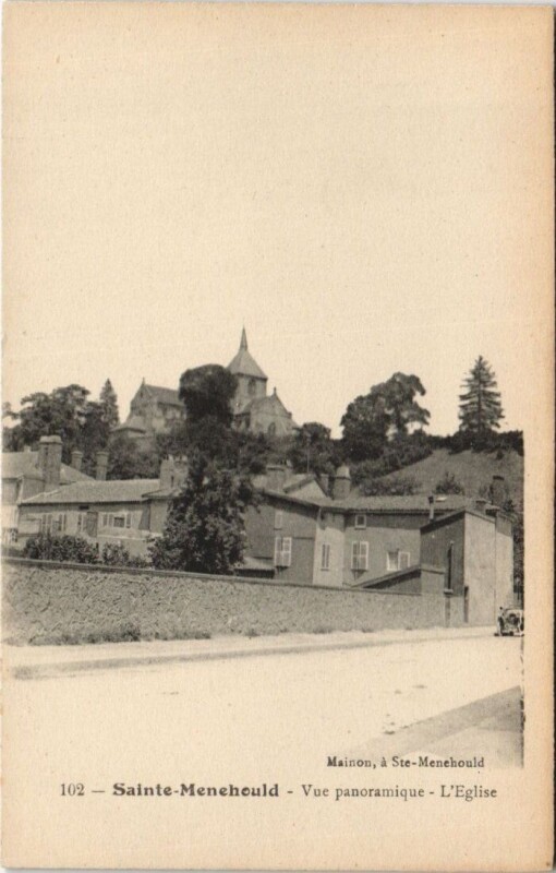 Carte postale ancienne Sainte-Menehould - Vue panoramique à Sainte-Menehould