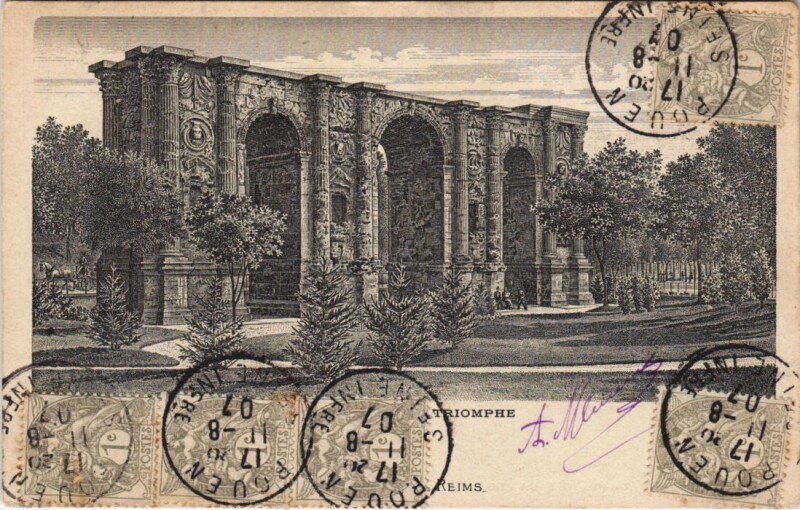 Carte postale ancienne Reims - Triomphe à Reims