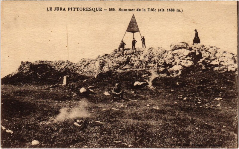 Carte postale ancienne Dole- Sommet de la Dole France