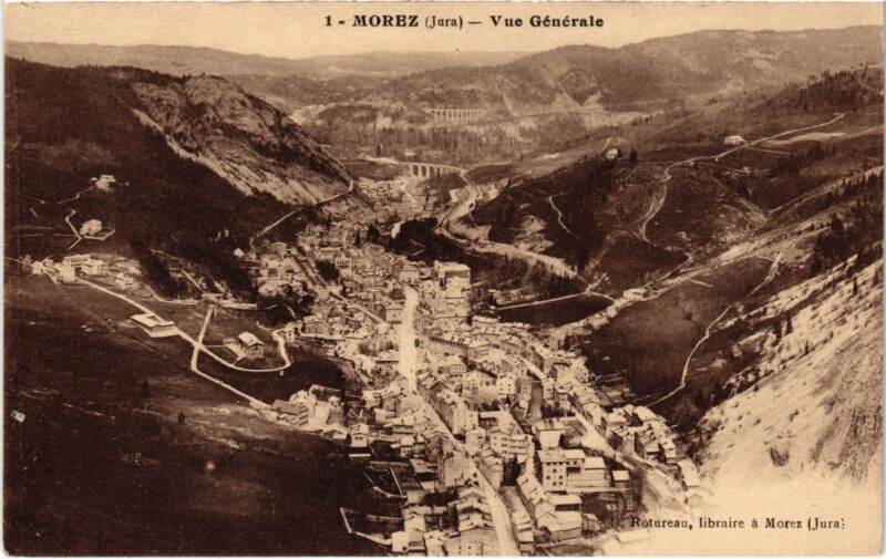 Carte postale ancienne Morez- vue generale France