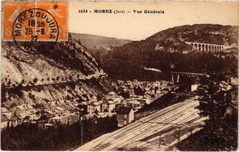 Carte postale ancienne Morez- vue generale France