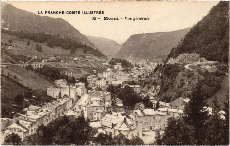 Carte postale ancienne Morez- vue generale France