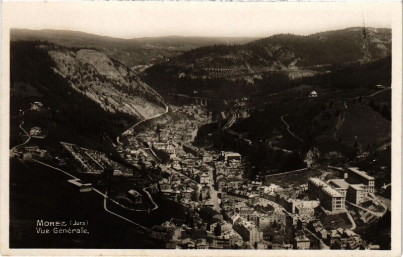 Carte postale ancienne Morez- vue generale France