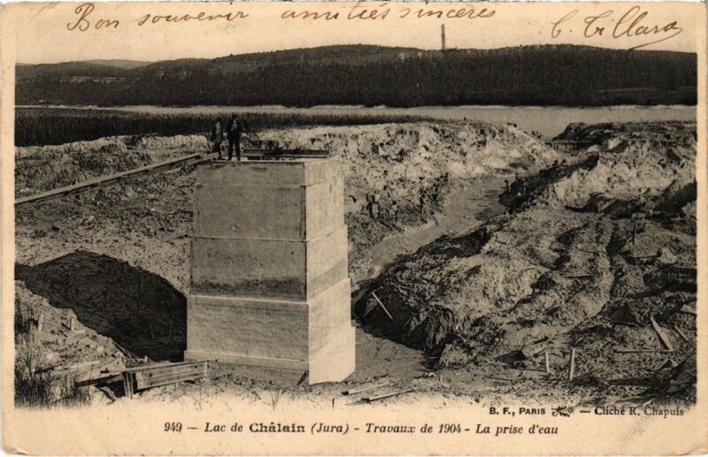 Carte postale ancienne Lac de Chalain France