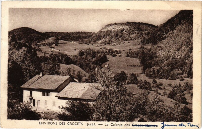 Carte postale ancienne Environs des Crozets, La Colonie France