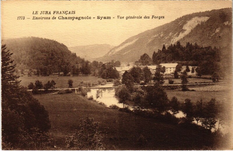 Carte postale ancienne Syam- vue generale des Forges France