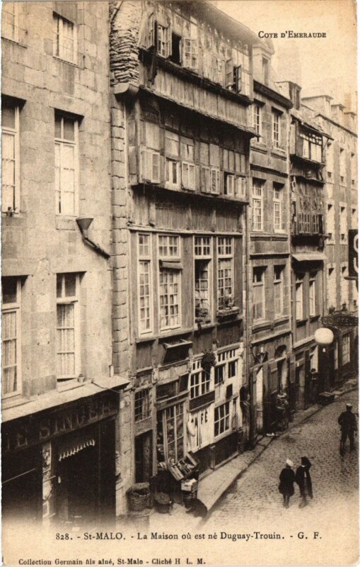 Carte postale ancienne Saint Malo La Maison ou est ne Duguay-Trouin France à Saint-Malo